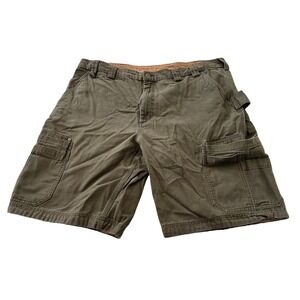 Duluth Trading Cargo Shorts 46 Men Green Relaxed Flex Fire Hose